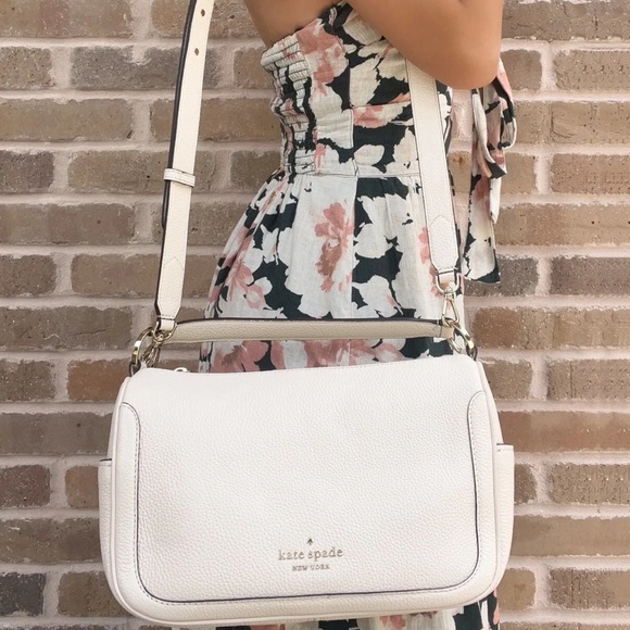 Kate Spade Top Zip Satchel Hobo Crossbody Leather - Picture 3 of 9